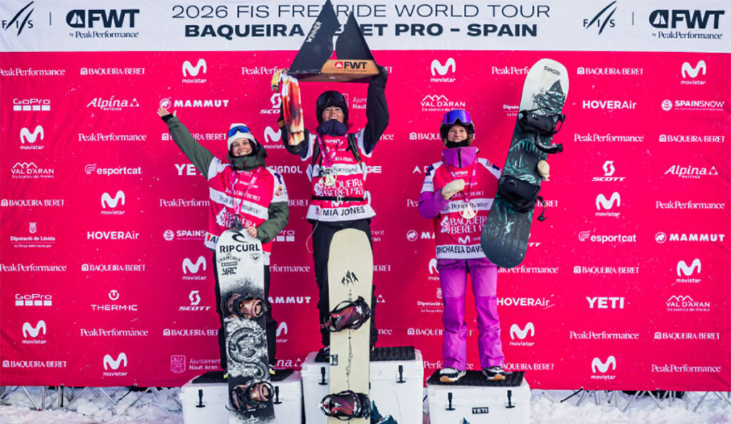 Mia Jones, Daughter of Jeremy, Wins Opening Freeride World Tour Event