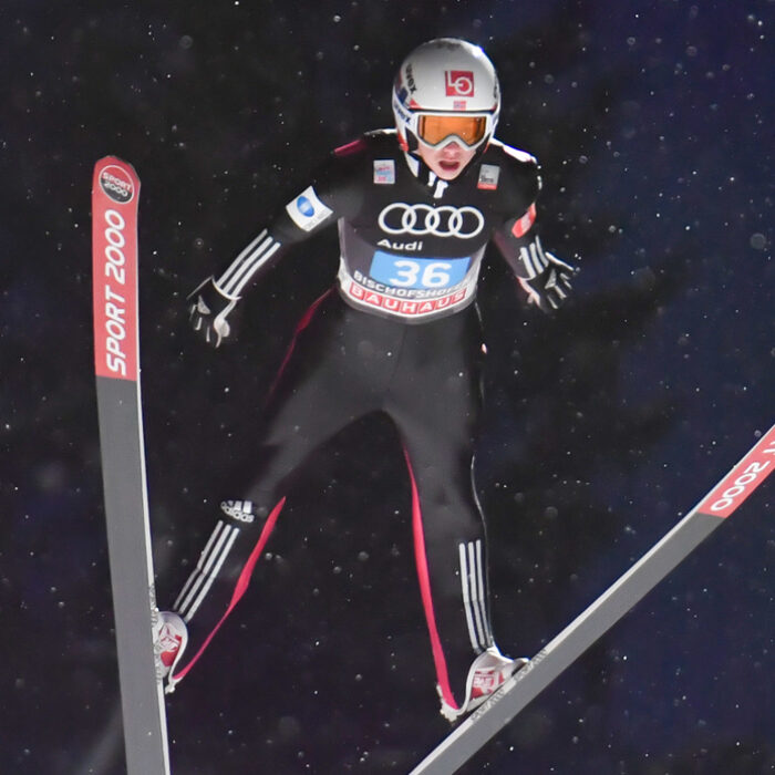 Halvor Egner Granerud making an unenhanced jump in 2017. Photo: Wikimedia