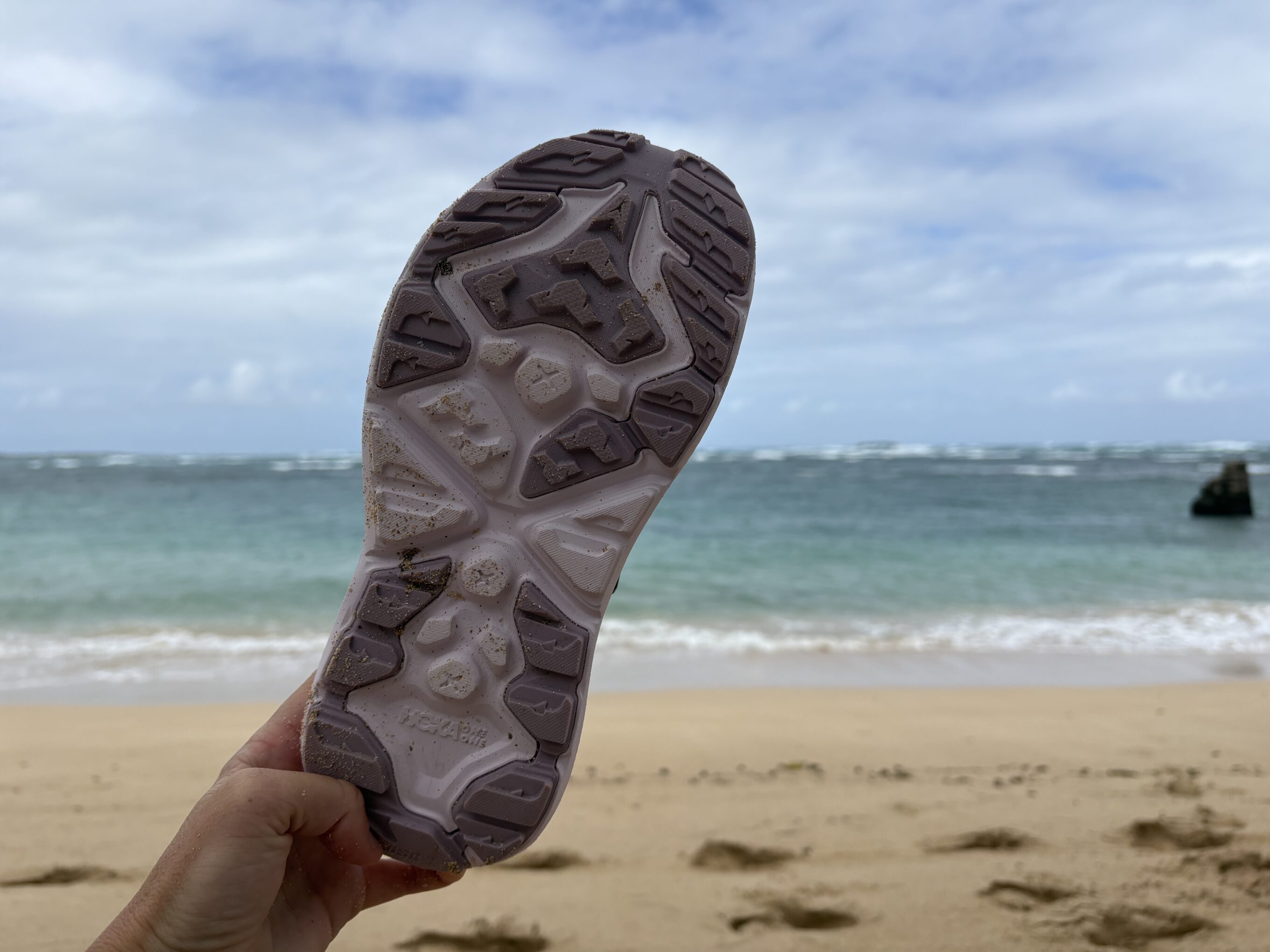 the bottom of a shoe