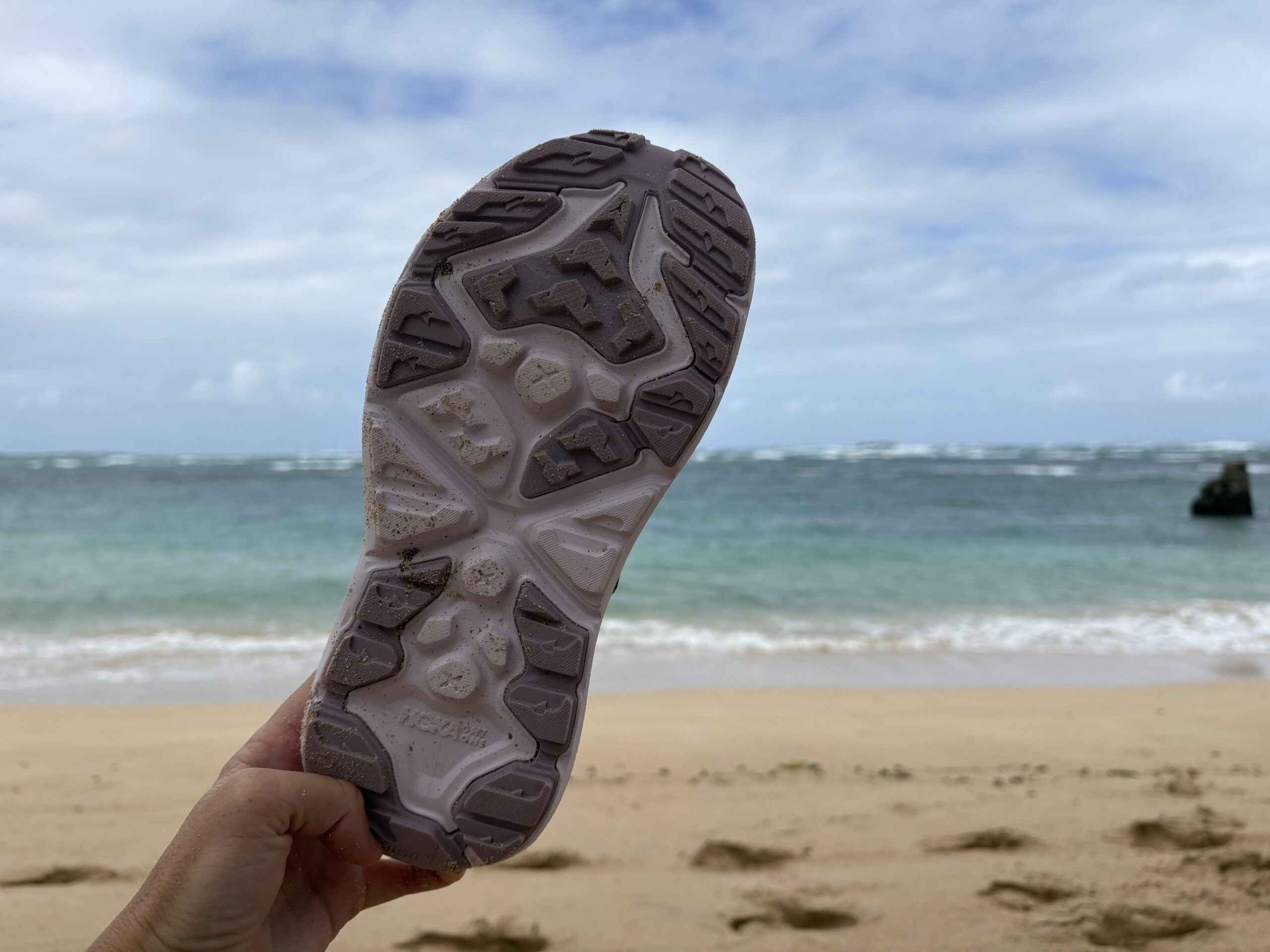 the bottom of a shoe