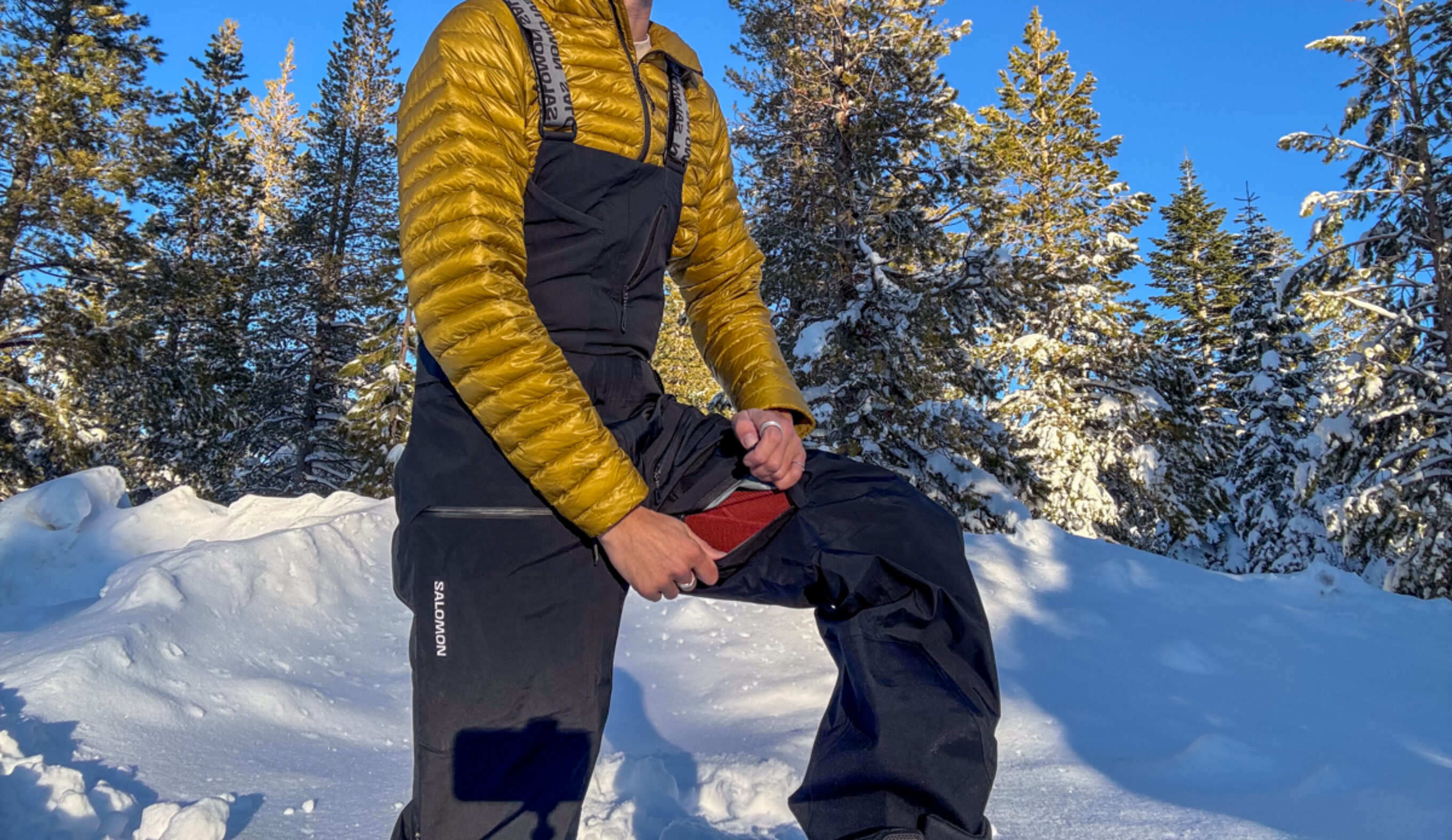 Salomon Scrambler bib inner thigh vent