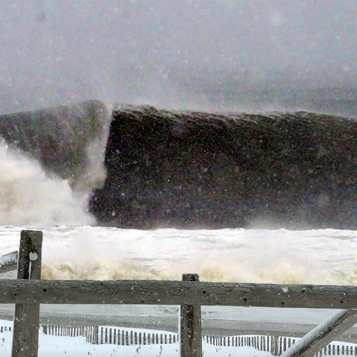 Bomb Cyclone Hernando Whipped Up Massive Waves in New Jersey