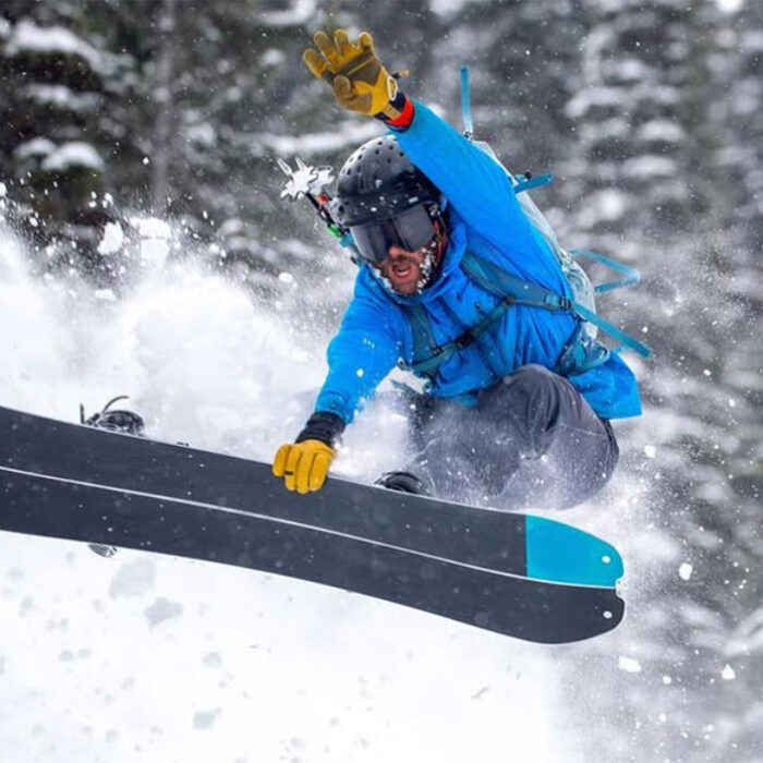 Stratton Matteson on a splitboard