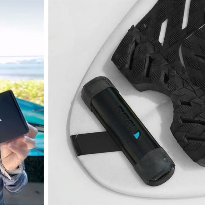 Ocean Ramsey the Shark Whisperer with a shark deterrent device