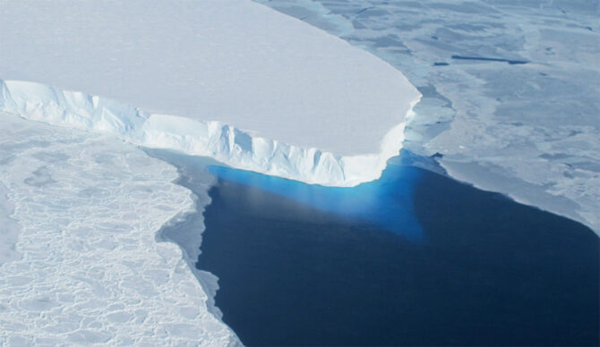 Thwaites Glacier as seen by NASA