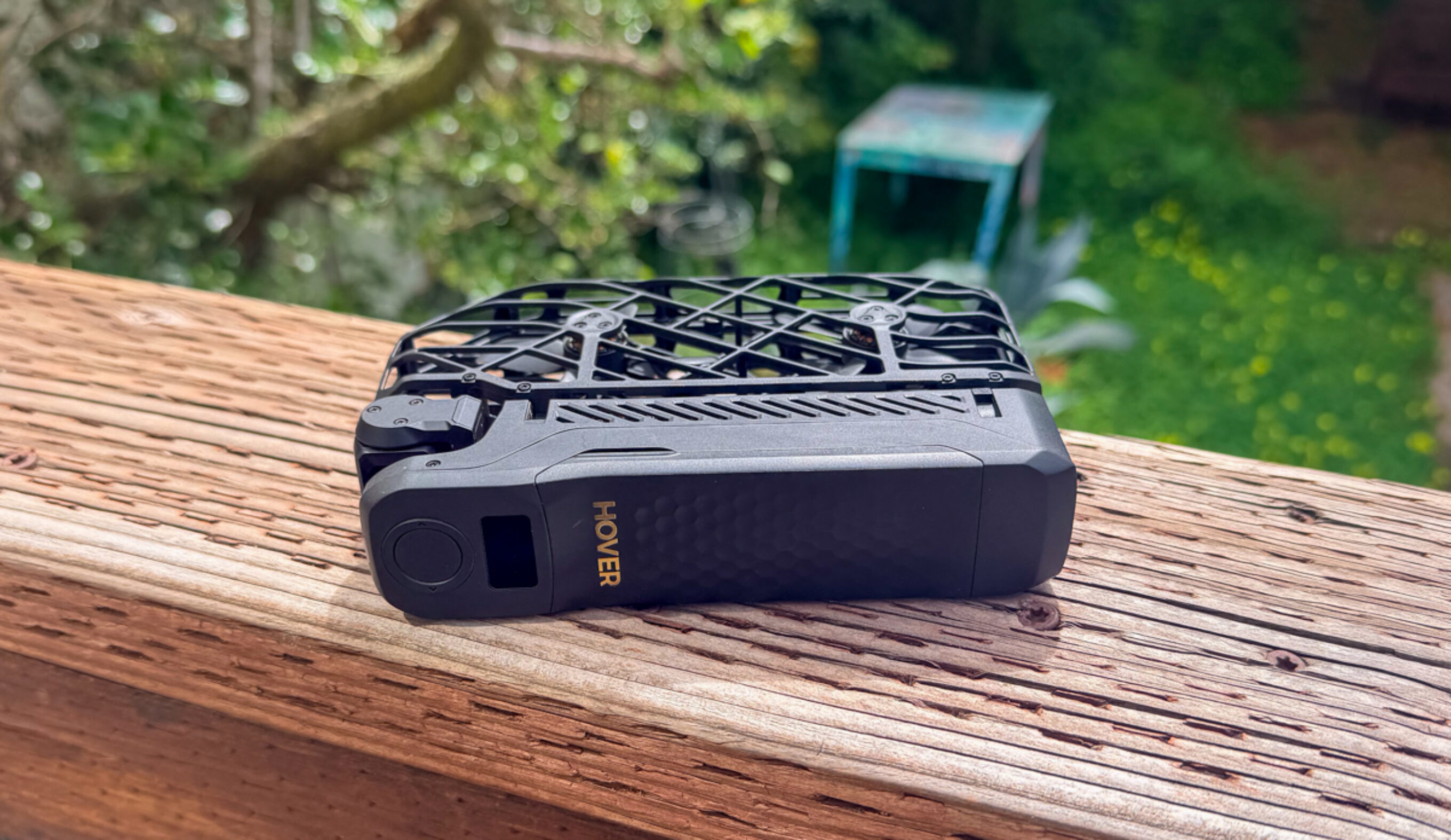 Hover air drone folded