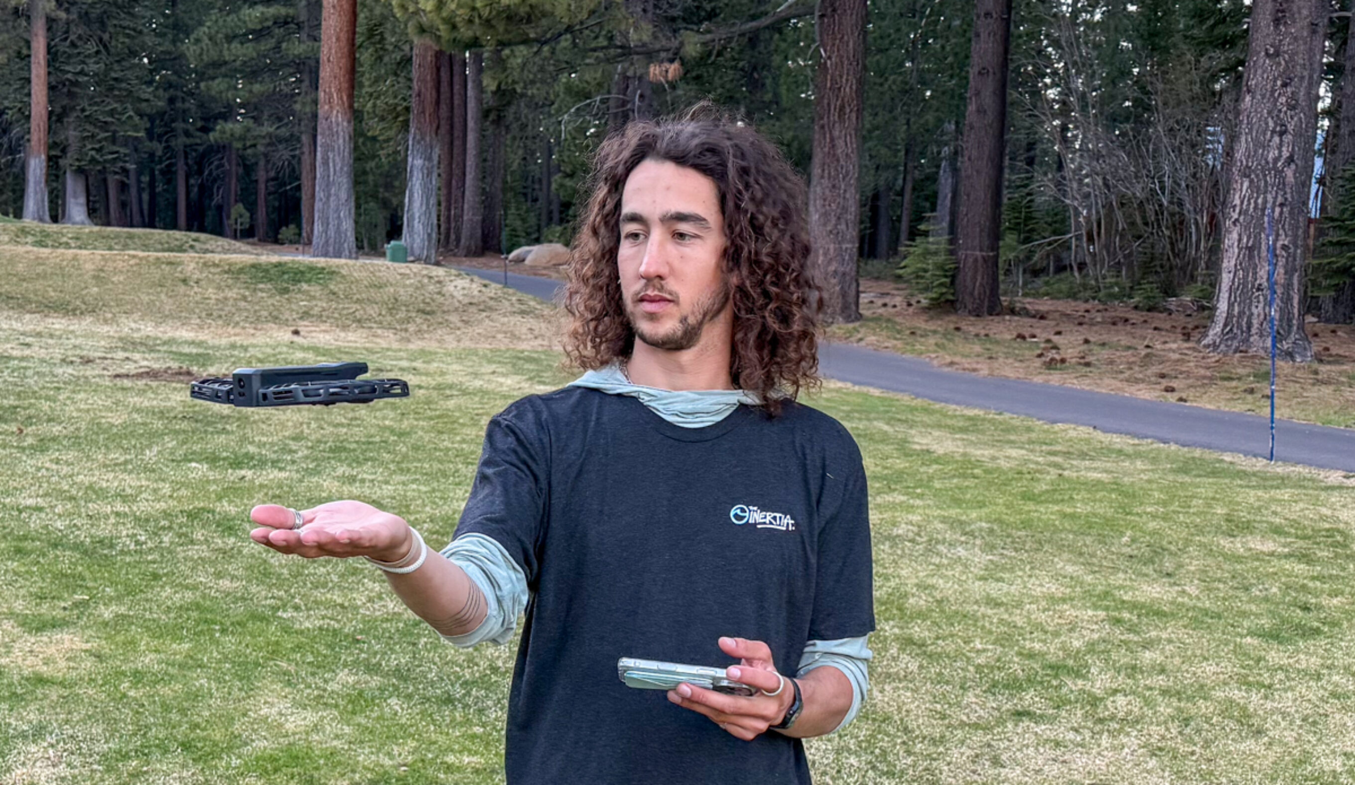 launching the hover air drone