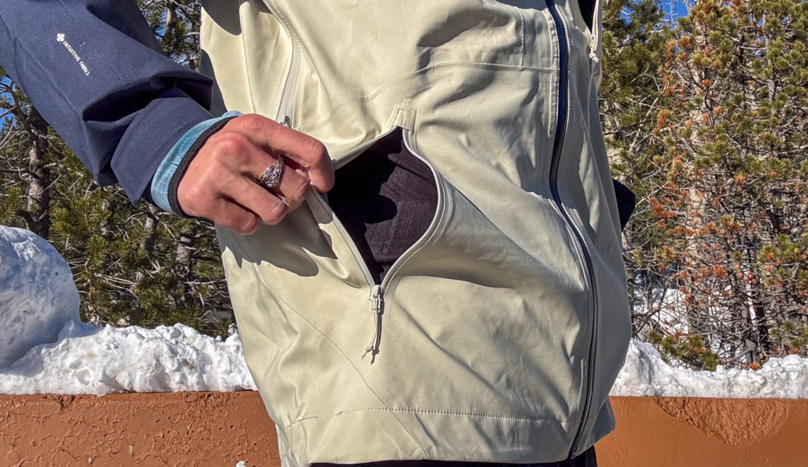 hand pockets flylow malone jacket