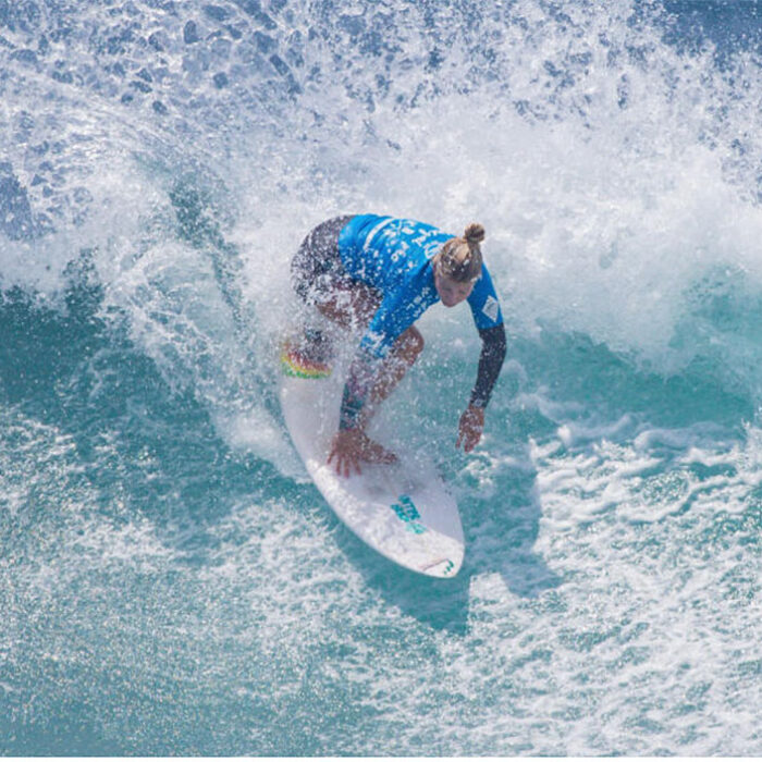 Anat Lelior surfing