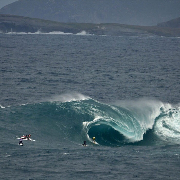 The Right in Western Australia with a surfer