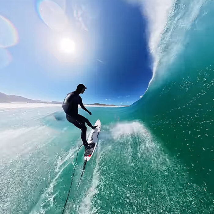 Jordy Smith surfing with a DJI Osmo 360