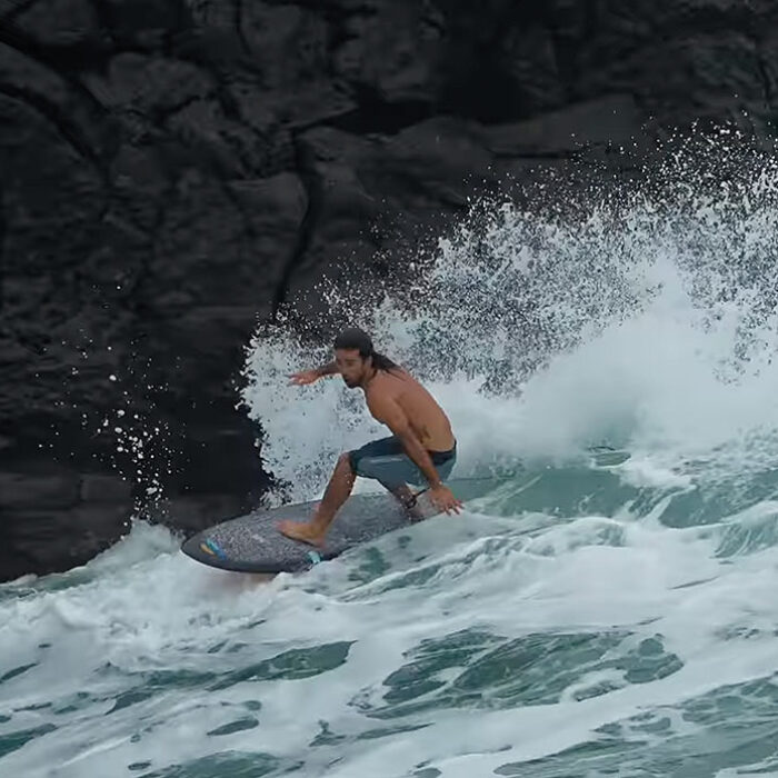 Mason Ho surfing at Mermaid Rock