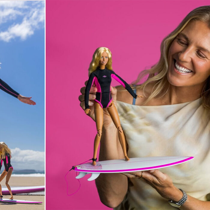 Stephanie Gilmore with Barbie doll