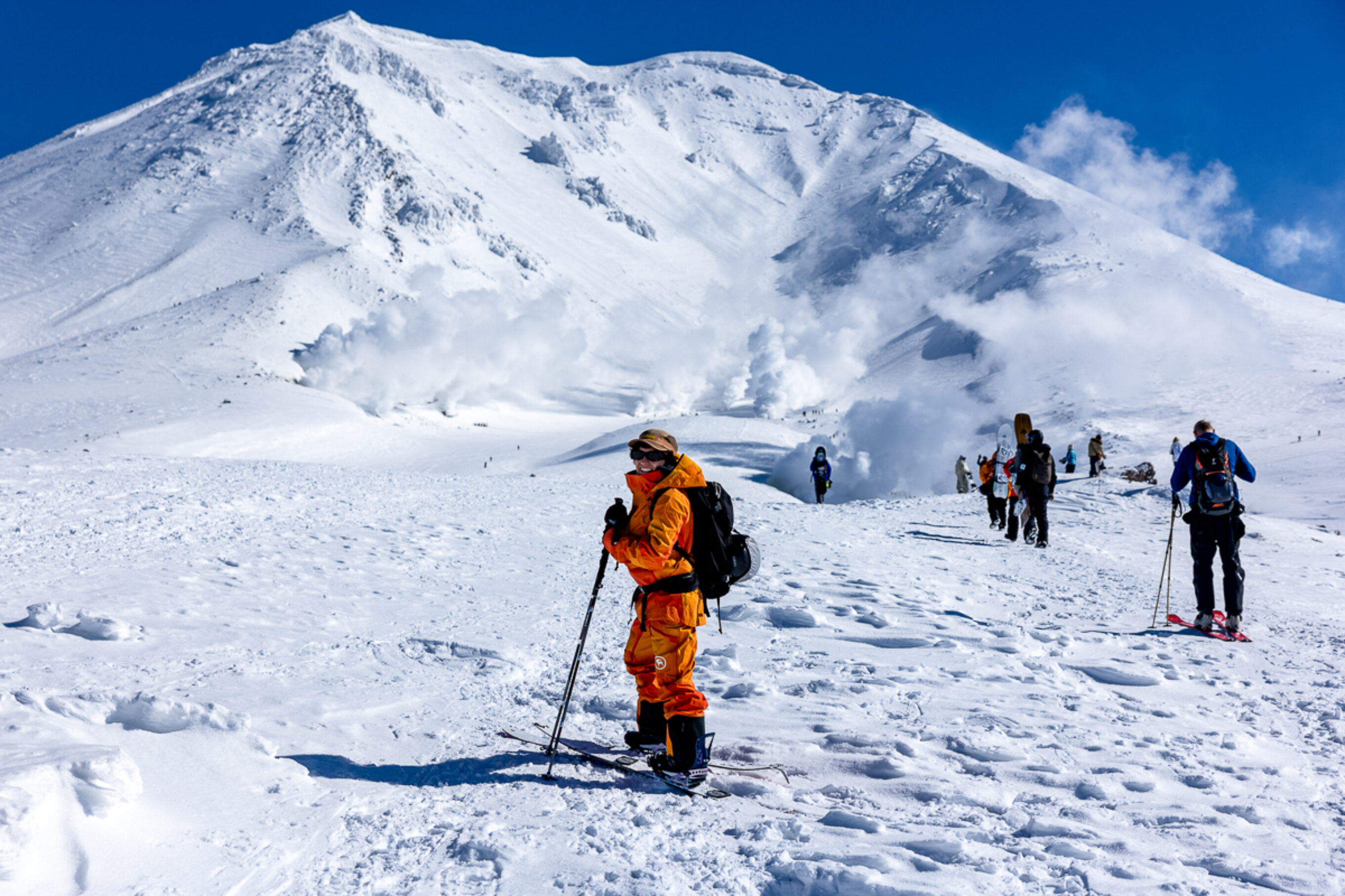 wearing the Backcountry Cottonwoods LT jacket in Japan