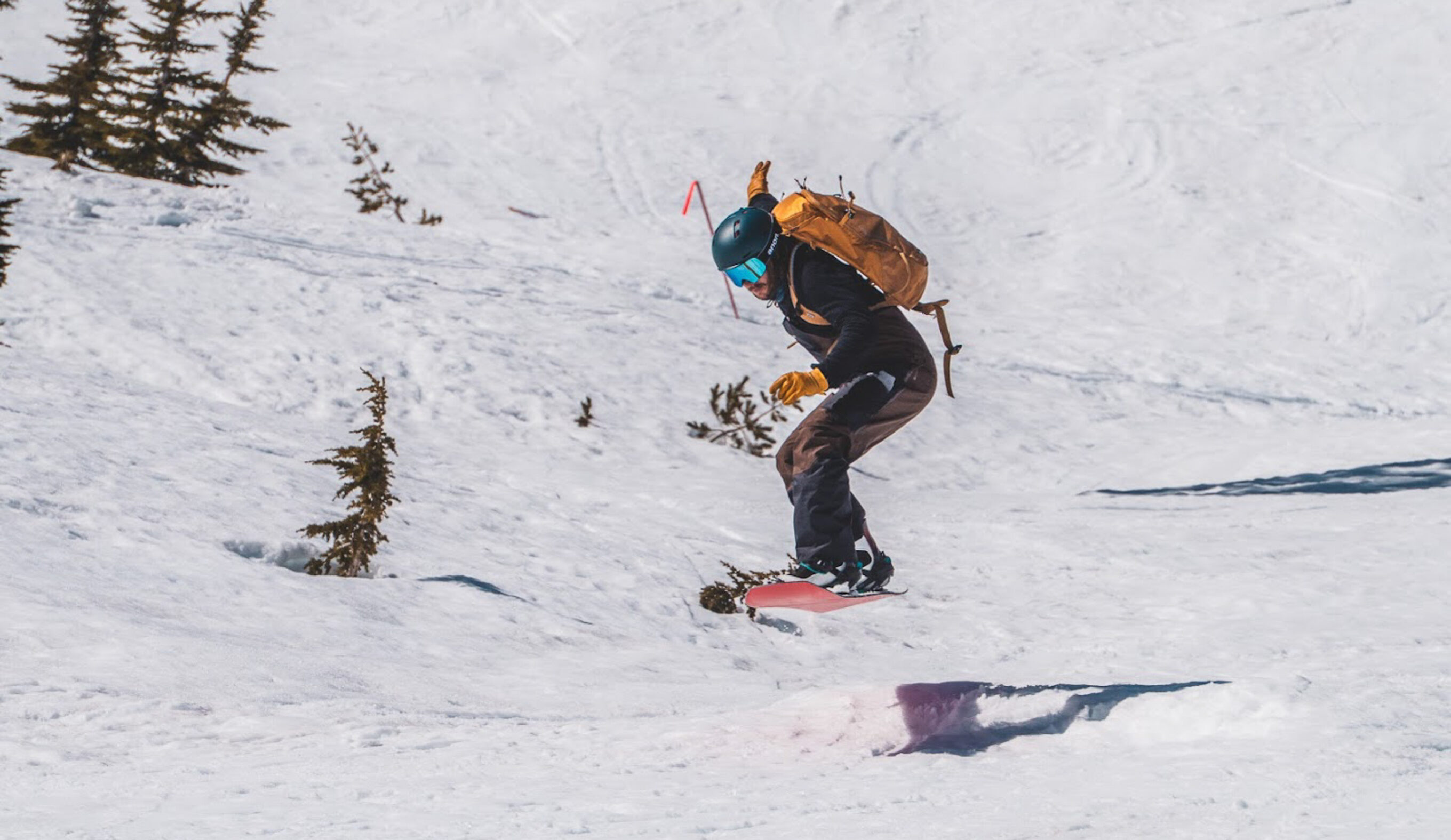 man jumping with Jones Mercury FASE bindings