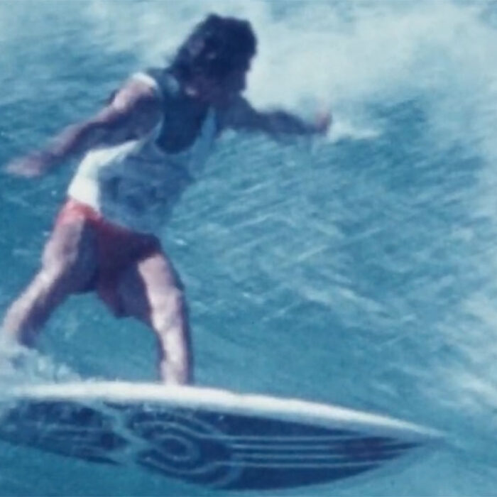 Derek Hynd surfing in 1984