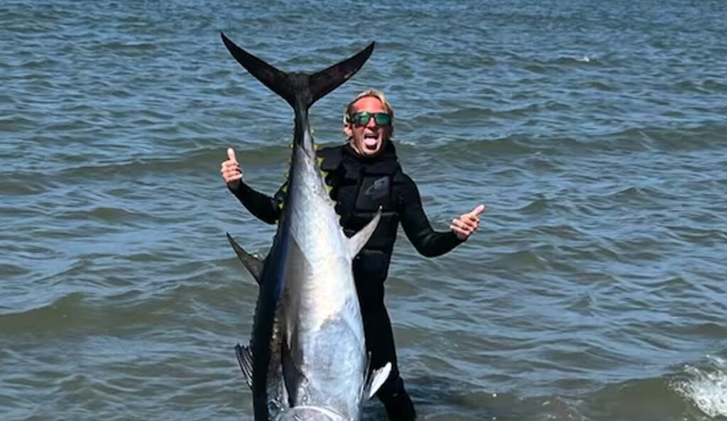That thing is almost as big as the jet ski it came in on. Photo: Hunter Hicks