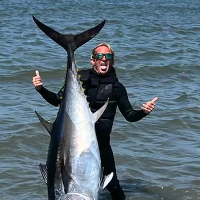 That thing is almost as big as the jet ski it came in on. Photo: Hunter Hicks