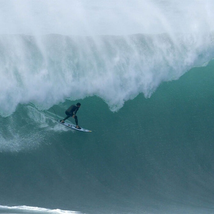 Dylan Longbottom surfing a slab in New South Wales, Australia