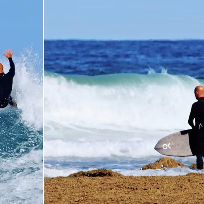 Kelly Slater surfing Winkipop