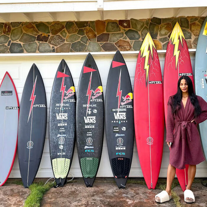Nate Florence surfboard quiver