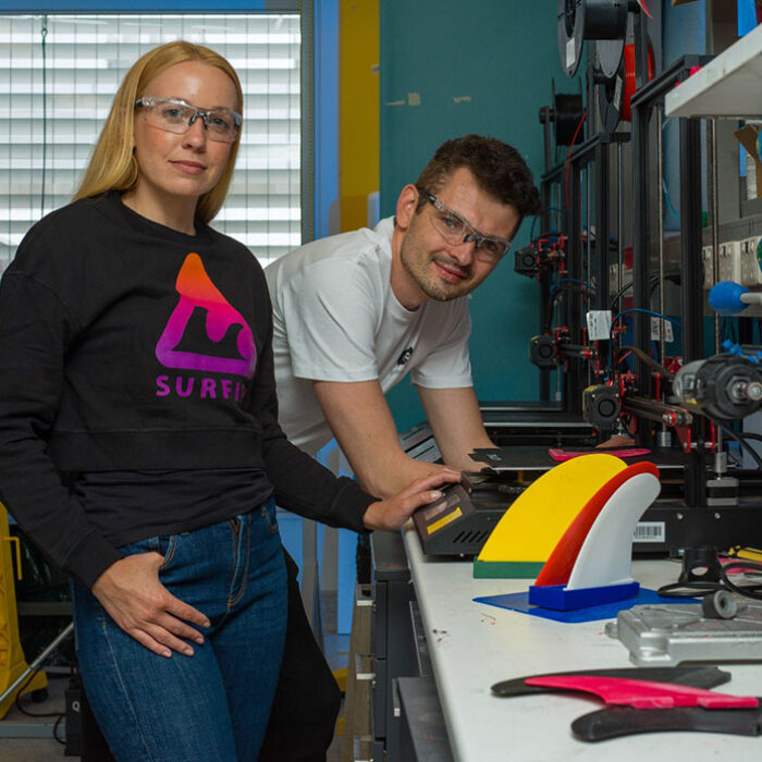 Researchers making shark deterrent surfboard fins